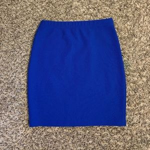 Royal Blue Bodycon Skirt